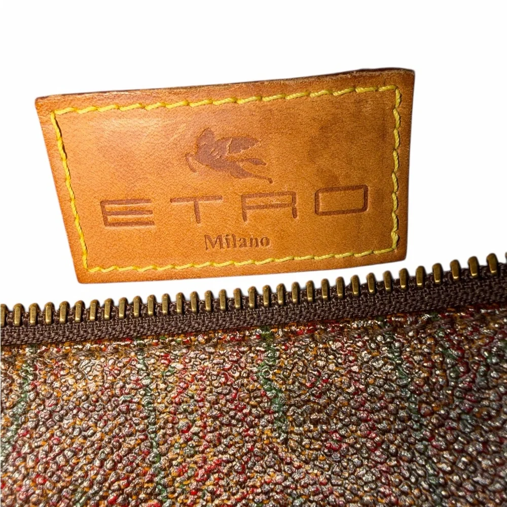 VTG Etro Milano Paisley Barrel Bag - Made in Italy 1994 - Picture 5 of 6